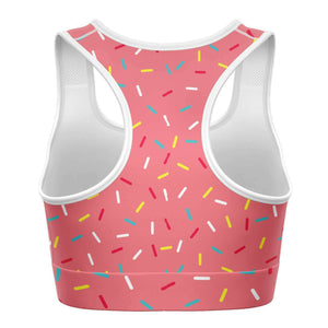 Nike Girl Reversible Sports Bra ~ Pink, Orange & White ~ DRI-FIT ~ Size  Medium