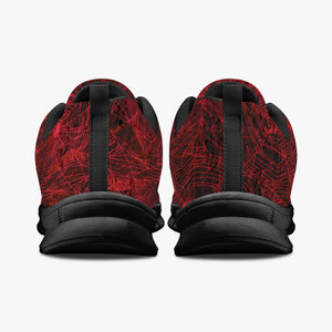 Red Spider Web Sneakers