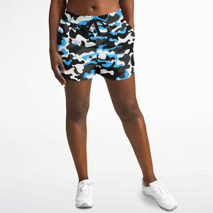 Urban Jungle Carolina Blue Camo Running Shorts