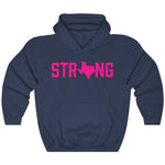 Blue Pink Texas State Strong Gym Fitness Weightlifting Powerlifting CrossFit Muscle Hoodie