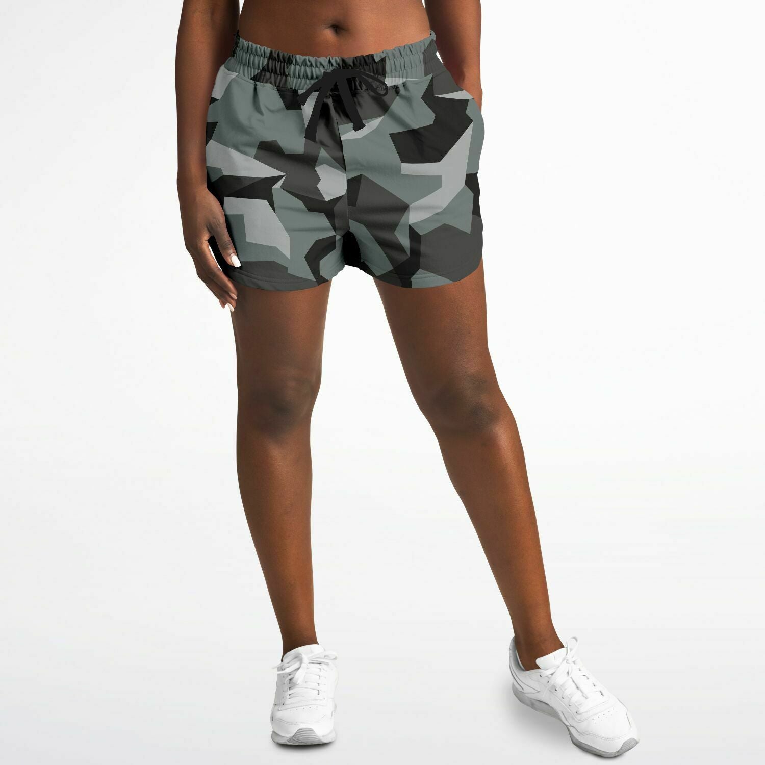 M90 Black Modern Warfare Camo Running Shorts