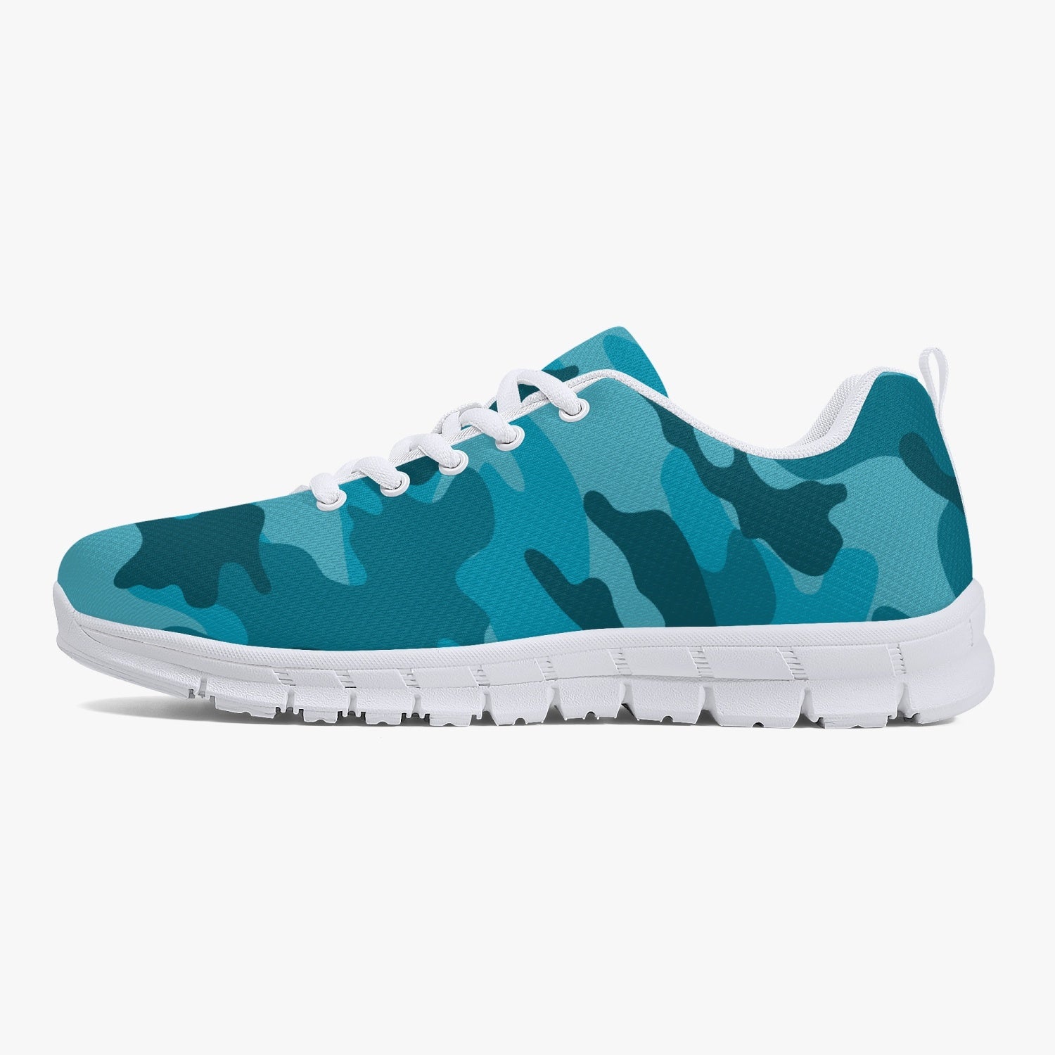 All Cyan Camo Sneakers