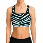 Jacksonsville Zebra Stripe Sports Bra