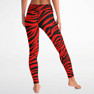 Red Eye Of The Tiger  Leggings