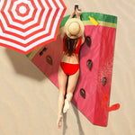 Quarter Watermelon Slice Beach Blanket