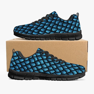 Women's Blue Mother Of Dragons Half Scales Running Sneakers Inside Outside