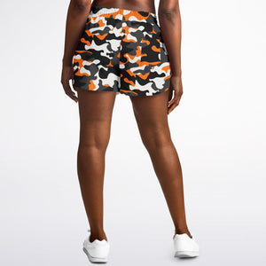 Urban Jungle Orange Camo Running Shorts