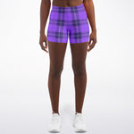 Purple Plaid Shorts