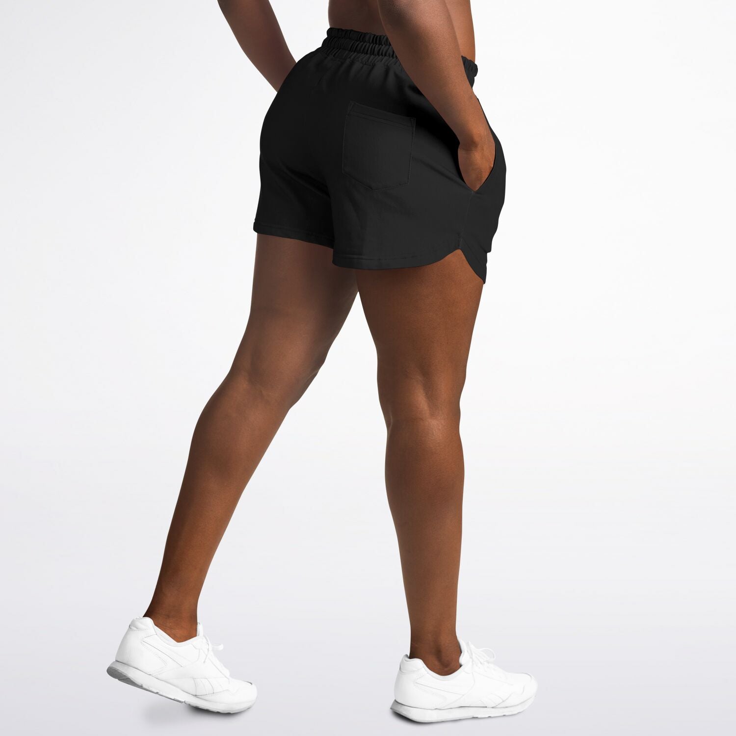 All Black ID Running Shorts