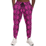 Pink Snakeskin Joggers