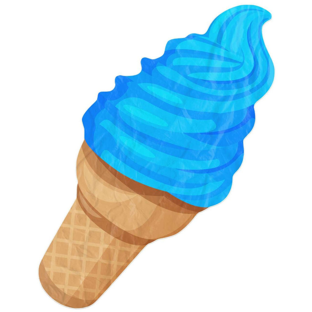 Blue Raspberry Soft Serve Cone Beach Blanket