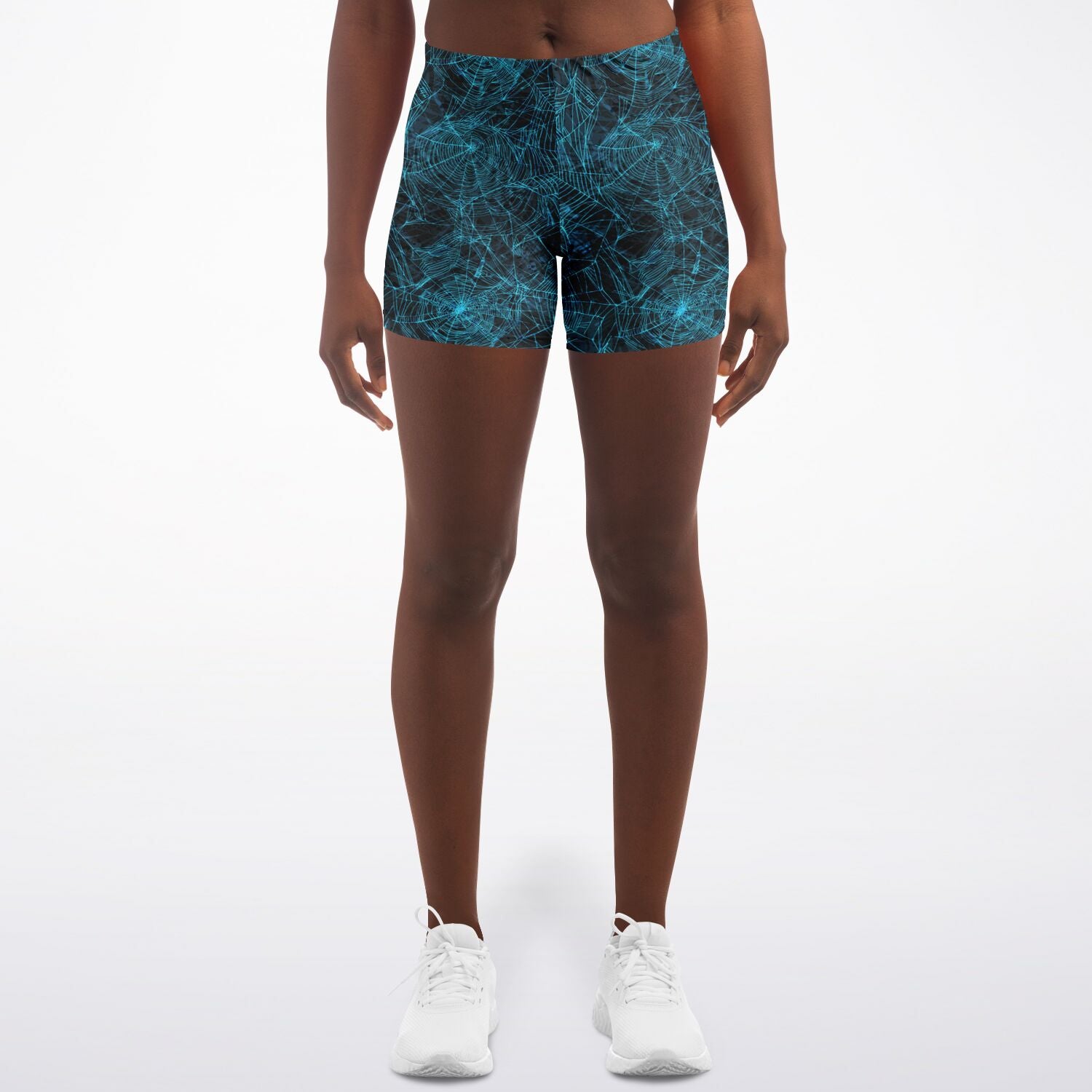 Blue Spider Web Shorts