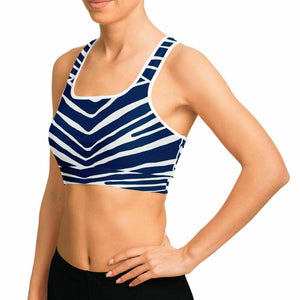 Indianapolis Zebra Stripe Sports Bra