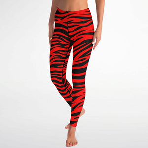 Red Eye Of The Tiger  Leggings