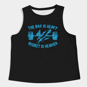 Blue Bar Is Heavy Sleeveless Crop Top