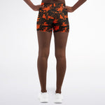 Orange Digital Camo Shorts