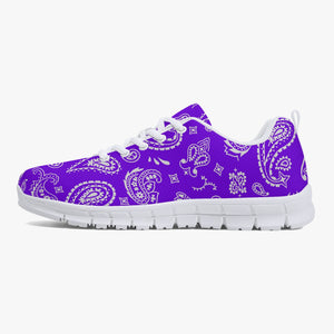 Purple White Paisley Sneakers