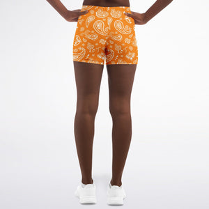 Orange White Shorts