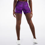 Purple Spider Web Shorts