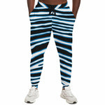 Unisex Carolina Football Black Blue Wild Zebra Stripe Animal Pattern Athletic Joggers