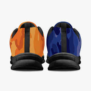 All Blue Orange Camo Sneakers