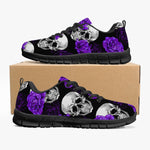 Purple Roses & Skulls Sneakers