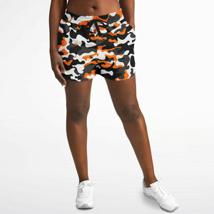 Urban Jungle Orange Camo Running Shorts