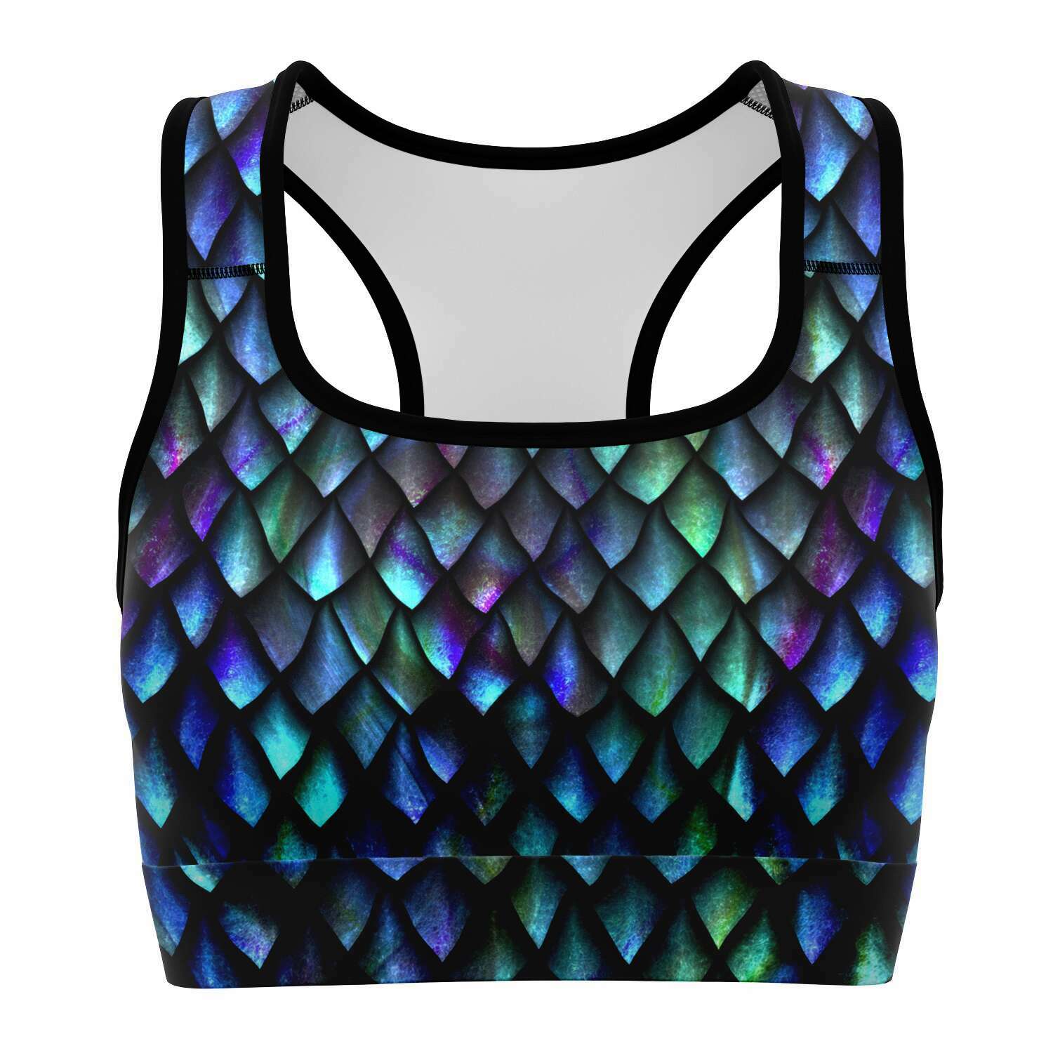 Women's Mother Of Dragons Iridescent Athletic Sports Bra