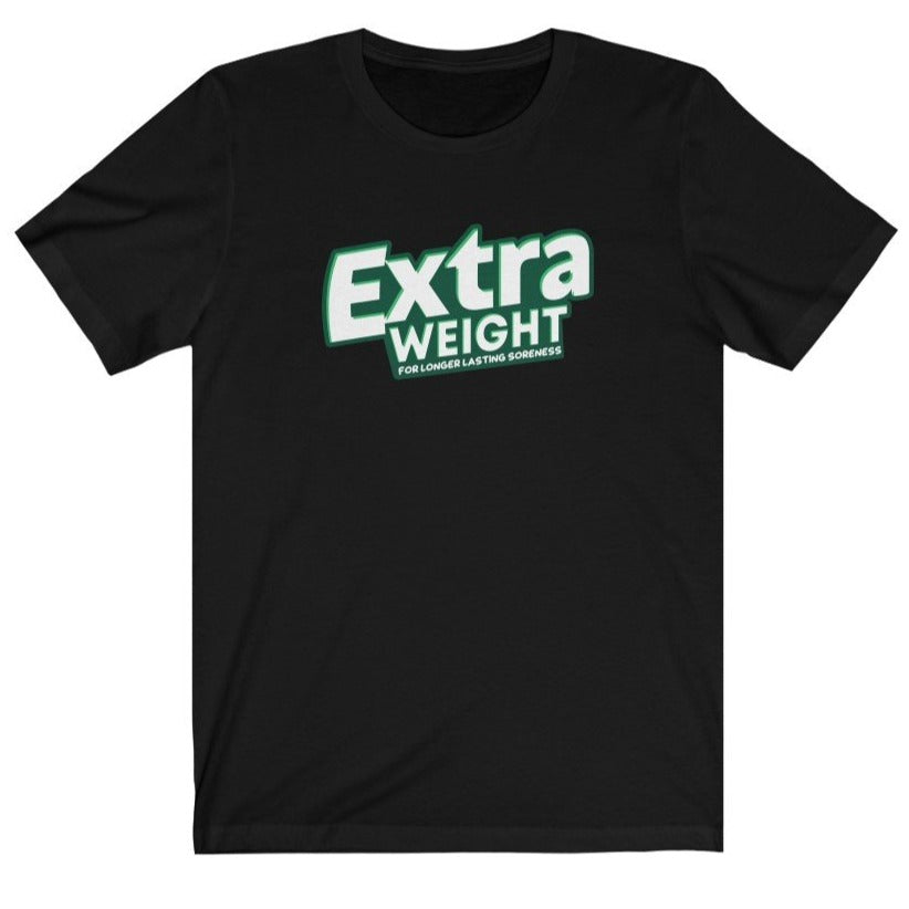 Extra Weight For Long Lasting Soreness Solid Black Blend T-Shirt