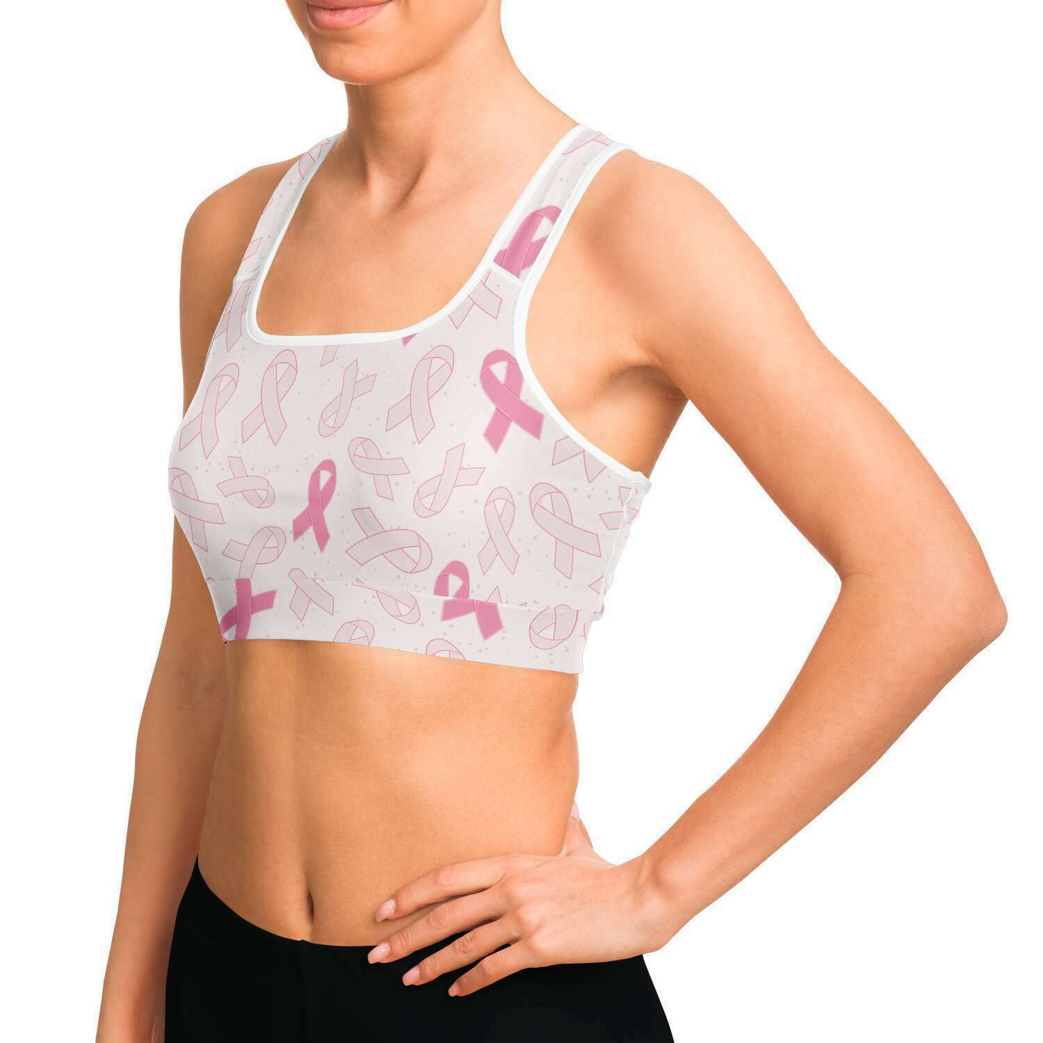  Pink Ribbon Breast Cancer Awareness Sports Bras for