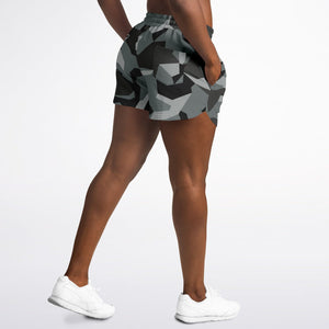 M90 Black Modern Warfare Camo Running Shorts