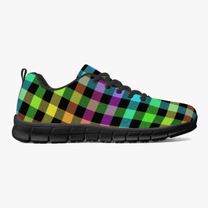 Rainbow Plaid Sneakers