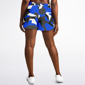 M90 Blue Modern Warfare Camo Running Shorts