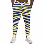 Unisex Los Angeles Football Blue Wild Zebra Stripe Animal Pattern Athletic Joggers