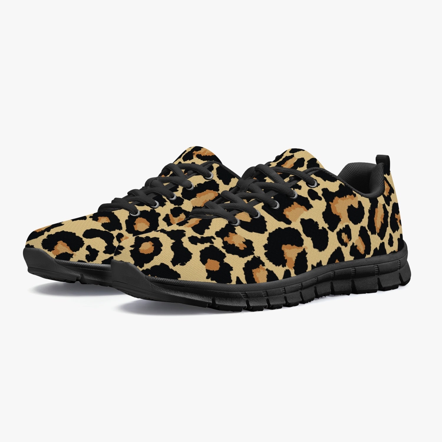 Women's Wild Animal Leopard Cheetah Full Print Workout Gym Running Sneakers Overview