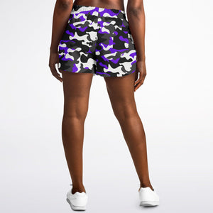 Urban Jungle Purple Camo Running Shorts