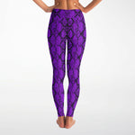 Purple Snakeskin Leggings