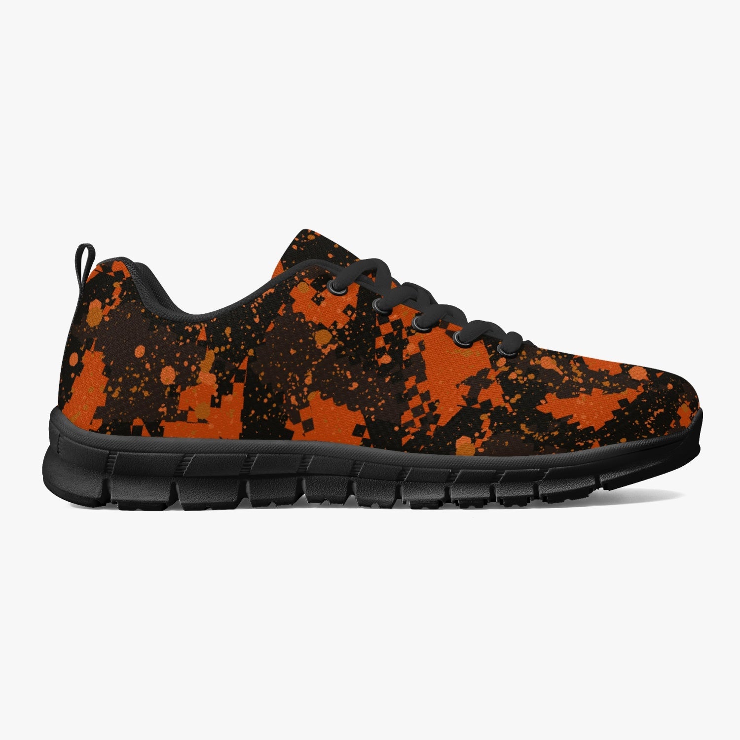 Orange  Digital Camo Sneakers