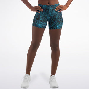 Blue Spider Web Shorts