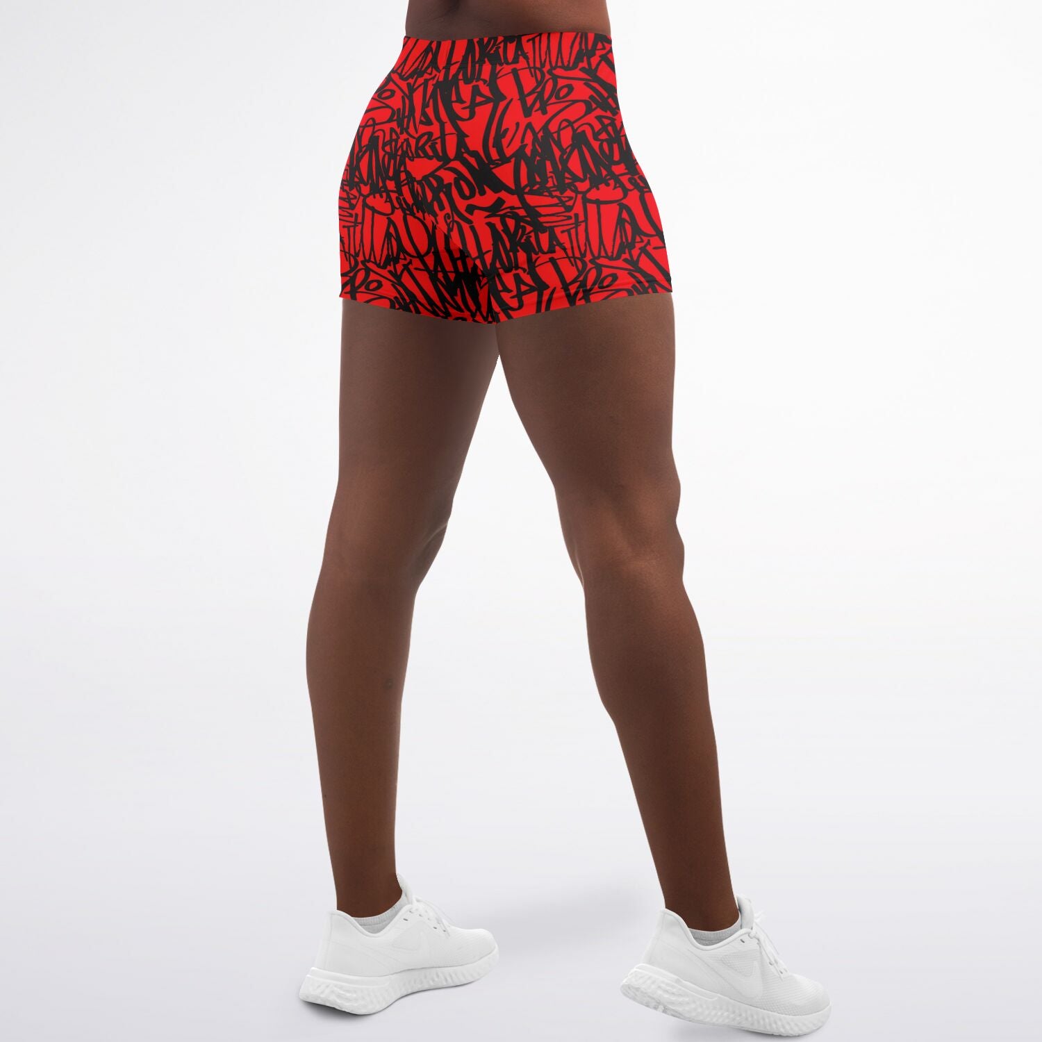 Red Graffiti Shorts