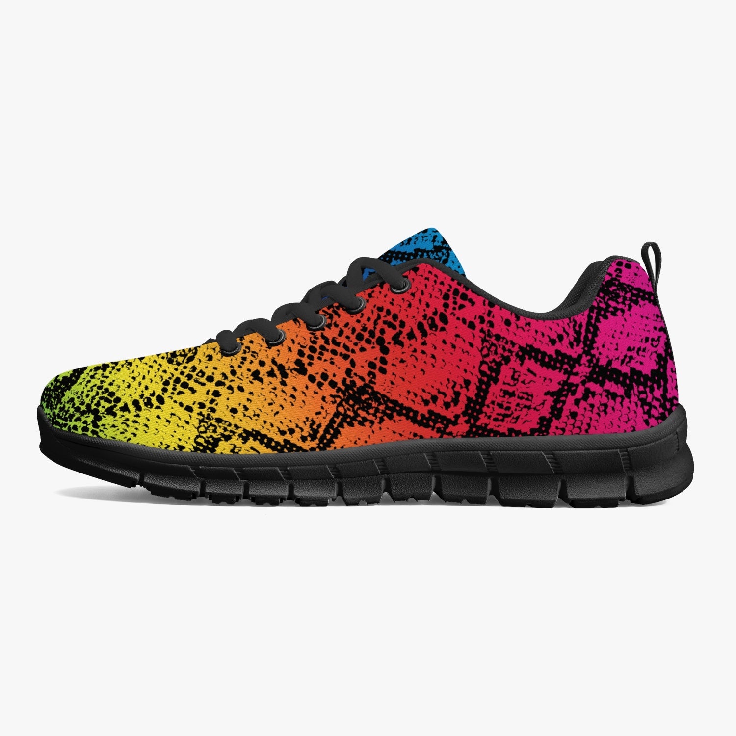 Rainbow Snakeskin Sneakers