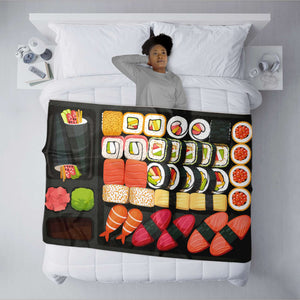 Sushi Platter Micro Winter Blanket