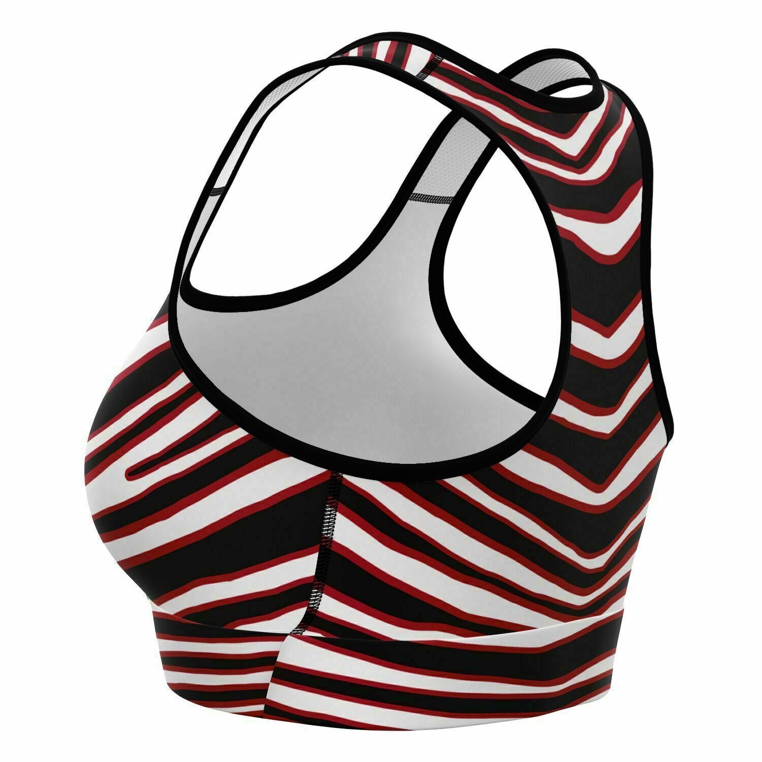 Atlanta Zebra Stripe Sports Bra