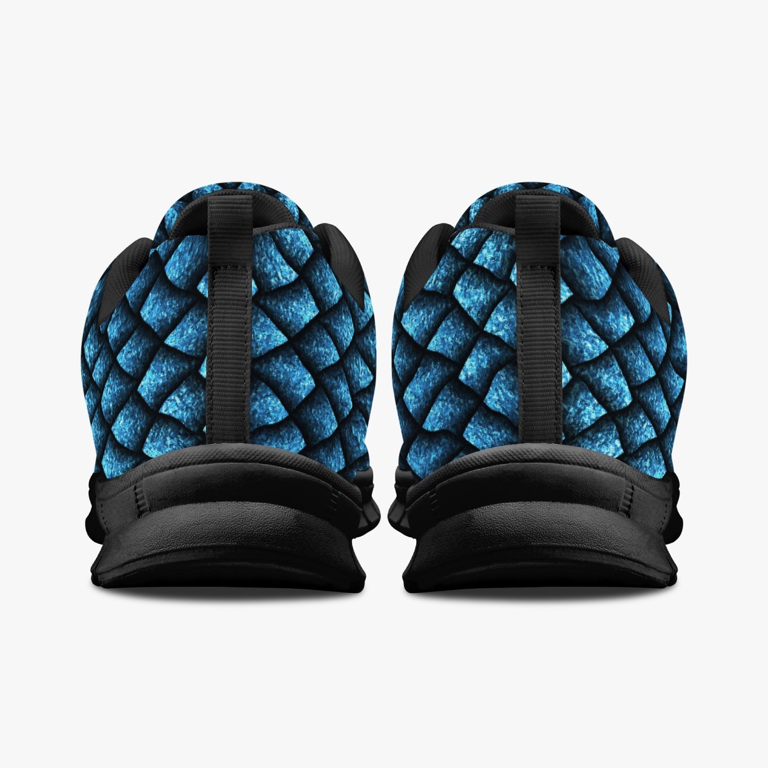 Women's Blue Mother Of Dragons Full Scales Running Sneakers Back View