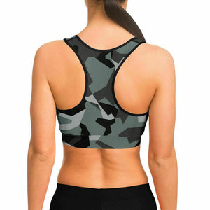 M90 Black Modern Warfare Camo Sports Bra