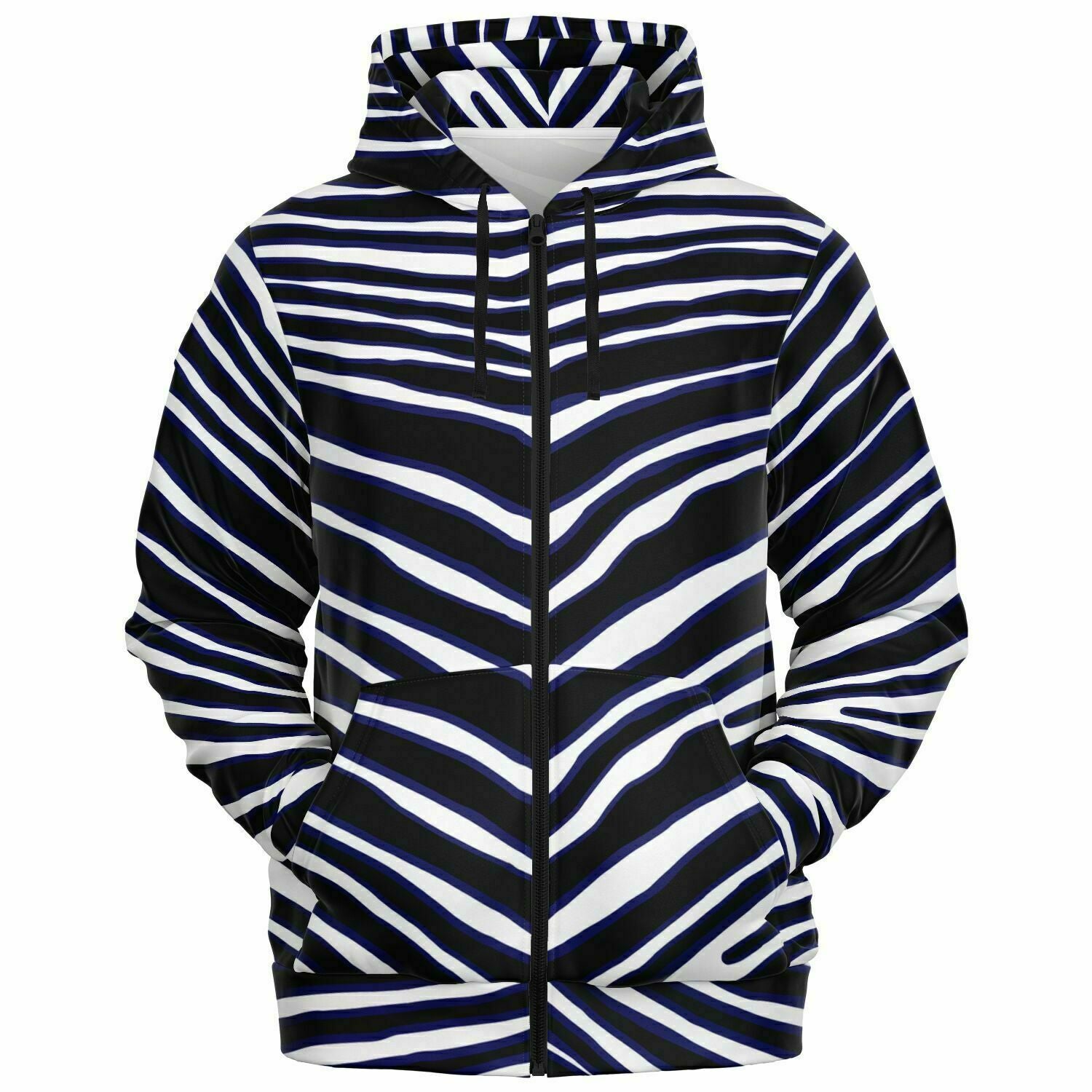 Baltimore Ravens Zebra Hoodie, Black/Purple