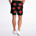 Red Anime Clouds Shorts