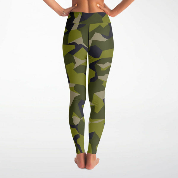 Blue Camo Leggings With pockets – Hummus Fit