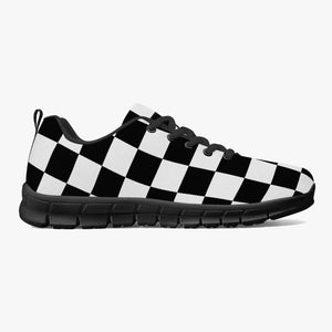 Black White Checkerboard Sneakers