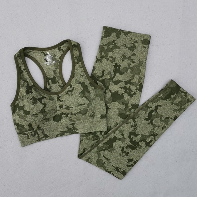 Duotone Tiger Stripe Camo Yoga Set